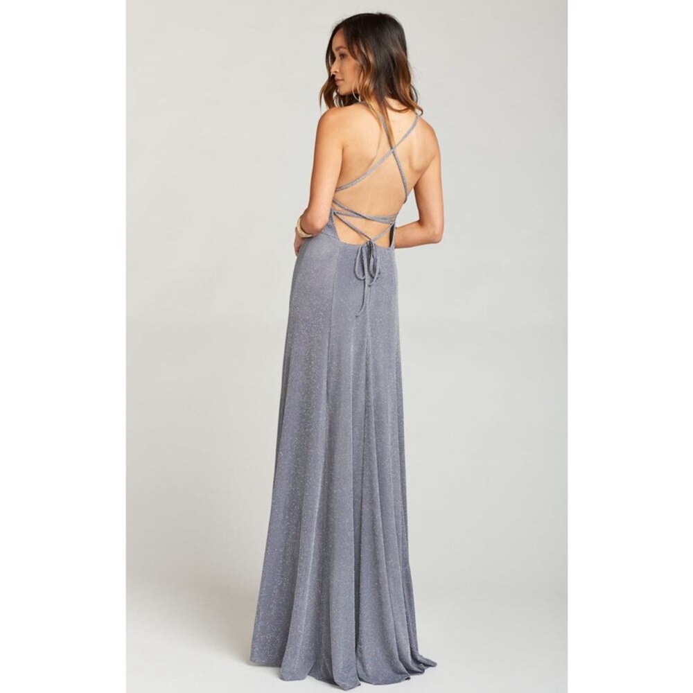 Show Me Your MuMu Godshaw Goddess Gown in Dancing Queen Shine Smoke Size XXL - Picture 3 of 7
